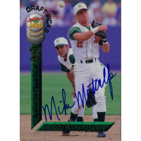Mike Metcalfe Signed 1994 Signature Rookies Baseball Card #63 /7750 Mike Metcalfe Signed 1994 Signature Rookies Baseball Card #63 /7750