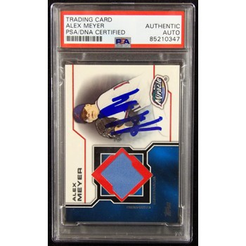 Alex Meyer Signed 2013 Topps Pro Debut Minor League Materials Card #MLM-AME PSA