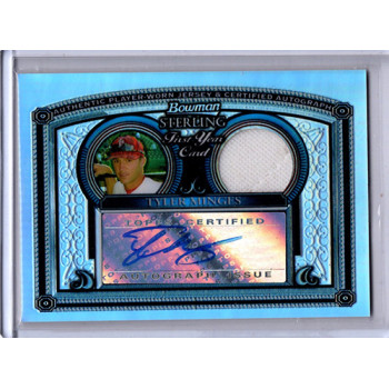 Tyler Minges Signed 2005 Bowman Sterling Relic Card #BS-TM /199 Tyler Minges Signed 2005 Bowman Sterling Relic Card #BS-TM /199