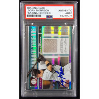Logan Morrison 2008 Donruss Elite Extra Edition Throwback Threads Card TTS-8 PSA