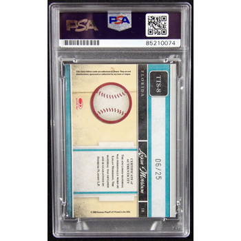 Logan Morrison 2008 Donruss Elite Extra Edition Throwback Threads Card TTS-8 PSA