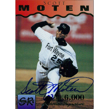 Scott Moten Signed 1995 Signature Rookies Preview Edition Card #24 /6000