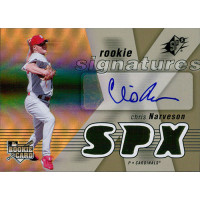 Chris Narveson Signed 2007 Upper Deck SPX Rookie Signatures Card #121 Chris Narveson Signed 2007 Upper Deck SPX Rookie Signatures Card #121