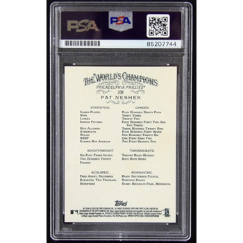 Pat Neshek Phillies Signed 2018 Topps Allen & Ginter Card #238 PSA Authenticated