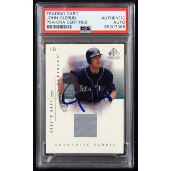 John Olerud Signed 2001 Upper Deck SP Collection Relic Card #JO PSA Authentic