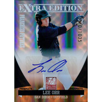 Lee Orr Signed 2011 Donruss Elite Extra Edition Baseball Card /1035 #85 Lee Orr Signed 2011 Donruss Elite Extra Edition Baseball Card /1035 #85
