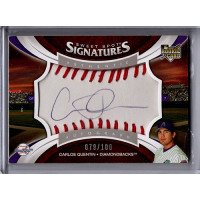 Carlos Quentin Signed 2006 Upper Deck Sweet Spot Signatures Card /100 #132 Carlos Quentin Signed 2006 Upper Deck Sweet Spot Signatures Card /100 #132
