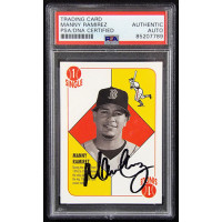 Manny Ramirez Boston Red Sox Signed 2003 Topps Red Backs Card PSA Authenticated