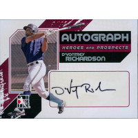 D'Vontrey Richardson Signed 2011 ITG Heroes and Prospects Silver Edition Card #A-DR D'Vontrey Richardson Signed 2011 ITG Heroes and Prospects Silver Edition Card #A-DR