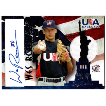 Wes Roemer Signed 2007 USA Baseball National Jersey Signature Blue /150 #AJ-22