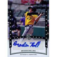 Braden Rollins Signed 2014 Leaf Perfect Game Baseball Card #A-BRI Braden Rollins Signed 2014 Leaf Perfect Game Baseball Card #A-BRI