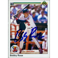 Bobby Rose California Angels Signed 1990 Upper Deck Card #77 JSA Authenticated Bobby Rose California Angels Signed 1990 Upper Deck Card #77 JSA Authenticated