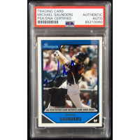 Michael Saunders Signed 2007 Bowman Draft Futures Relic Card #BDPP106 PSA Authen