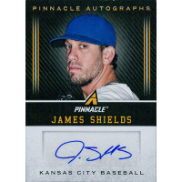 James Shields Signed 2013 Panini Pinnacle Autographs Baseball Card #JS James Shields Signed 2013 Panini Pinnacle Autographs Baseball Card #JS