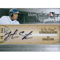 Jon Singleton Signed 2011 ITG Heroes and Prospects Lumbergraphs Card #L-JSI Jon Singleton Signed 2011 ITG Heroes and Prospects Lumbergraphs Card #L-JSI