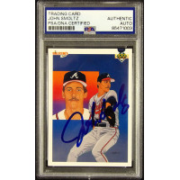 John Smoltz Atlanta Braves Signed 1990 Upper Deck Card #84 PSA Authenticated