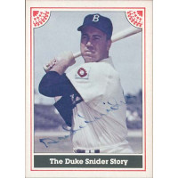 Duke Snider Signed 1983 ASA Limited Edition Story Card JSA Authenticated Duke Snider Signed 1983 ASA Limited Edition Story Card JSA Authenticated