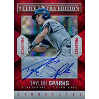 Taylor Sparks Signed 2014 Panini Elite Extra Edition Baseball Card /499 #38 Taylor Sparks Signed 2014 Panini Elite Extra Edition Baseball Card /499 #38