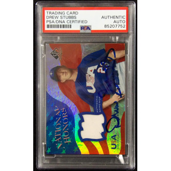 Drew Stubbs Signed 2004 SP Prospects USA Baseball National Honors Card NH-DS PSA