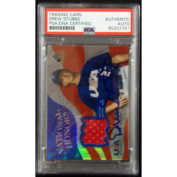 Drew Stubbs Signed 2004 SP Prospects USA Baseball National Honors Card NH-DS PSA