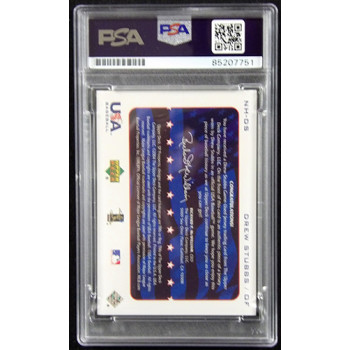 Drew Stubbs Signed 2004 SP Prospects USA Baseball National Honors Card NH-DS PSA