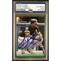 Frank Thomas Chicago White Sox Signed 1995 Fleer Ultra Card #34 PSA Authentic