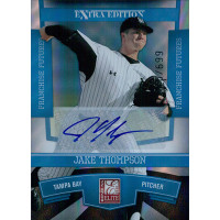 Jake Thompson Signed 2010 Donruss Elite Extra Edition Baseball Card /699 #57 Jake Thompson Signed 2010 Donruss Elite Extra Edition Baseball Card /699 #57