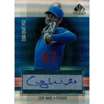 Cory Wade Los Angeles Dodgers Signed 2004 Upper Deck SP Prospects Card #CW