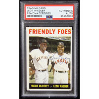 Leon Wagner Los Angeles Angels Signed 1964 Topps Card #41 PSA Authenticated