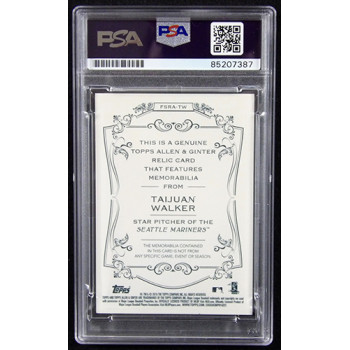 Taijuan Walker Signed 2015 Topps Allen & Ginter Relic Card #FSRA-TW PSA Authen