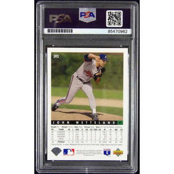 John Wetteland Montreal Expos Signed 1992 Upper Deck Card #392 PSA Authenticated