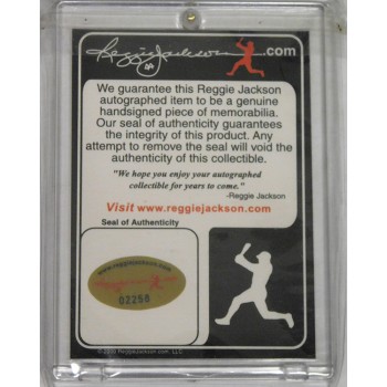 Reggie Jackson New York Yankees Signed Authentic Jersey Jackson Authenticated