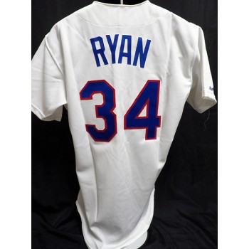 Nolan Ryan Texas Rangers Signed Rawlings Authentic Jersey JSA Authenticated