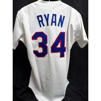 Nolan Ryan Texas Rangers Signed Rawlings Authentic Jersey JSA Authenticated