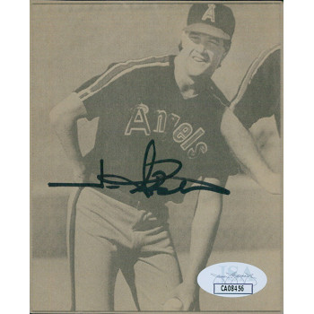 Jim Abbott California Angels Signed 3.5x4.5 Cut Page Photo JSA Authenticated Jim Abbott California Angels Signed 3.5x4.5 Cut Page Photo JSA Authenticated
