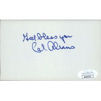 Cal Abrams Brooklyn Dodgers Signed 3x5 Index Card JSA Authenticated Cal Abrams Brooklyn Dodgers Signed 3x5 Index Card JSA Authenticated