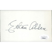 Ethan Allen Cincinnati Reds Signed 3x5 Index Card JSA Authenticated