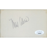 Max Alvis Cleveland Indians Signed 3x5 Index Card JSA Authenticated