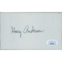 Harry Anderson Philadelphia Phillies Signed 3x5 Index Card JSA Authenticated Harry Anderson Philadelphia Phillies Signed 3x5 Index Card JSA Authenticated