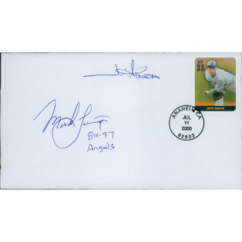California Angels Jim Abbott And Mark Langston Signed Cachet JSA Authenticated California Angels Jim Abbott And Mark Langston Signed Cachet JSA Authenticated