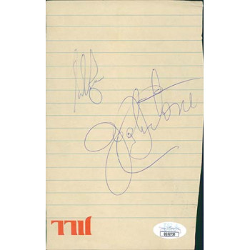 California Angels Nolan Ryan Jay Johnstone Signed 4.5x7.5 Page JSA Authenticated California Angels Nolan Ryan Jay Johnstone Signed 4.5x7.5 Page JSA Authenticated