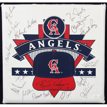 California Angels 1992 Team Signed Padded Seat Cushion JSA Authenticated