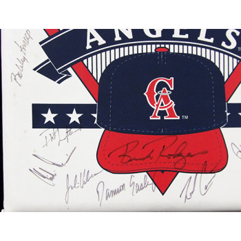 California Angels 1992 Team Signed Padded Seat Cushion JSA Authenticated