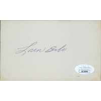 Loren Babe New York Yankees Signed 3x5 Index Card JSA Authenticated