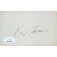 Ray Bare Detroit Tigers Signed 3x5 Index Card JSA Authenticated