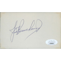 Jim Beauchamp St. Louis Cardinals Signed 3x5 Index Card JSA Authenticated Jim Beauchamp St. Louis Cardinals Signed 3x5 Index Card JSA Authenticated