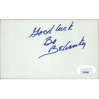 Bo Belinsky Los Angeles Angels Signed 3x5 Index Card JSA Authenticated Bo Belinsky Los Angeles Angels Signed 3x5 Index Card JSA Authenticated