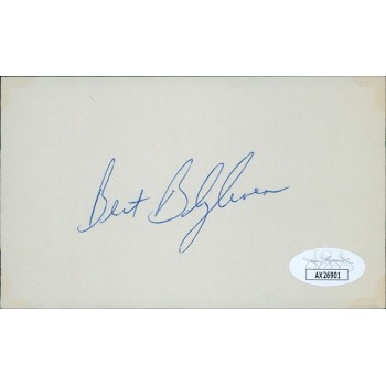 Bert Blyleven Minnesota Twins Signed 3x5 Index Card JSA Authenticated