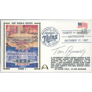 Tom Brunansky Signed 1987 World Series First Day Issue Cachet JSA Authenticated Tom Brunansky Signed 1987 World Series First Day Issue Cachet JSA Authenticated