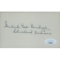 Garland Buckeye Cleveland Indians Signed 3x5 Index Card JSA Authenticated Garland Buckeye Cleveland Indians Signed 3x5 Index Card JSA Authenticated